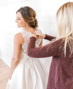 Bridal dress fitting